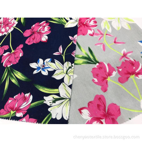 Cotton-Linen Plain Printed Fabric